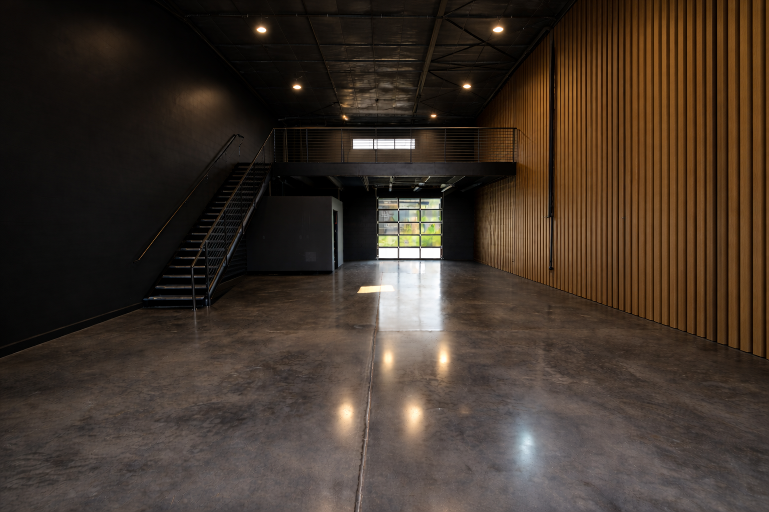 Wood Slat Paneling - Dark Theme - Natural Polish